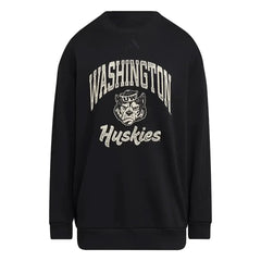 Photo of adidas Women's Washington Huskies Salty Dawg Oversized Crewneck.