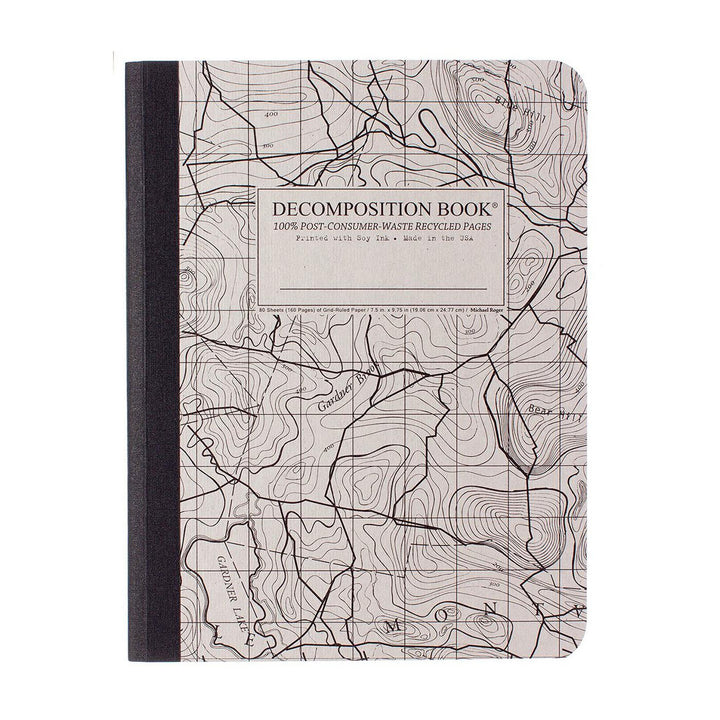 Decomposition Topographical Map 4"x6" 5x5 Grid Sewn 60ct