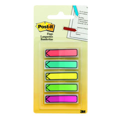 Post-it Five Bright Colors 0.5"x1.7" Arrow Flags 100ct