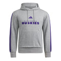 adidas Men's Washington Huskies SS26 Gold Stripe Pullover Hoodie Front thumbnail