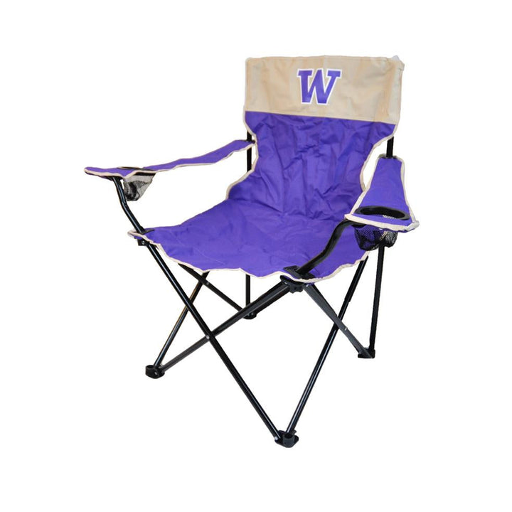 Logo Tan and Purple W Elite Tailgate Chair