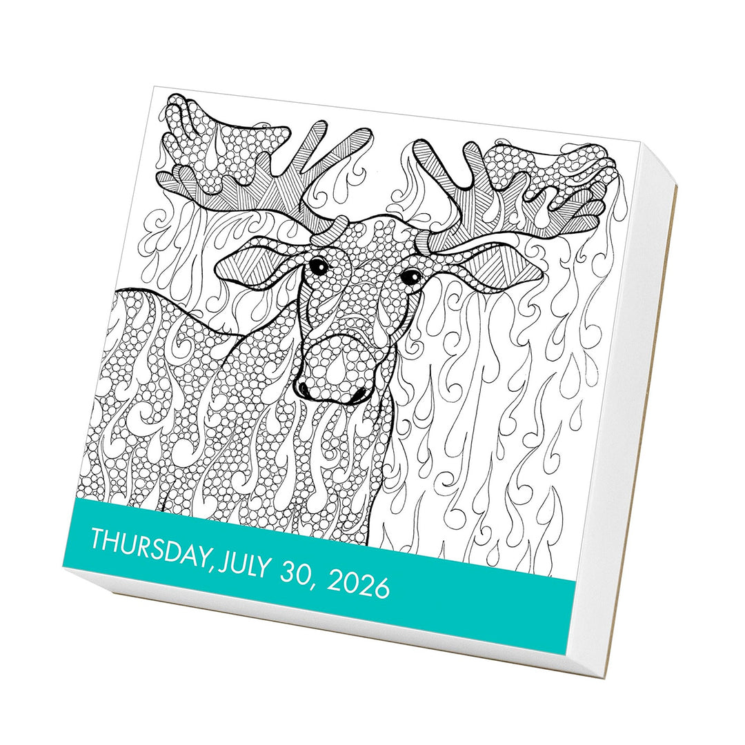 Calm Coloring Page-A-Day Calendar 2026