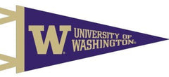Collegiate Pac. Purple W U of W Pennant 4" x 9"