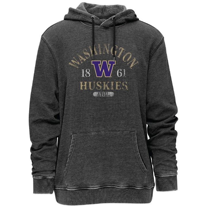 Camp David Men's Washington Huskies Distressed Print Vintage Hoodie