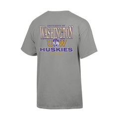 Comfort Wash Unisex Washington Huskies Vault Dawg Back Print Short Sleeve Tee Hover