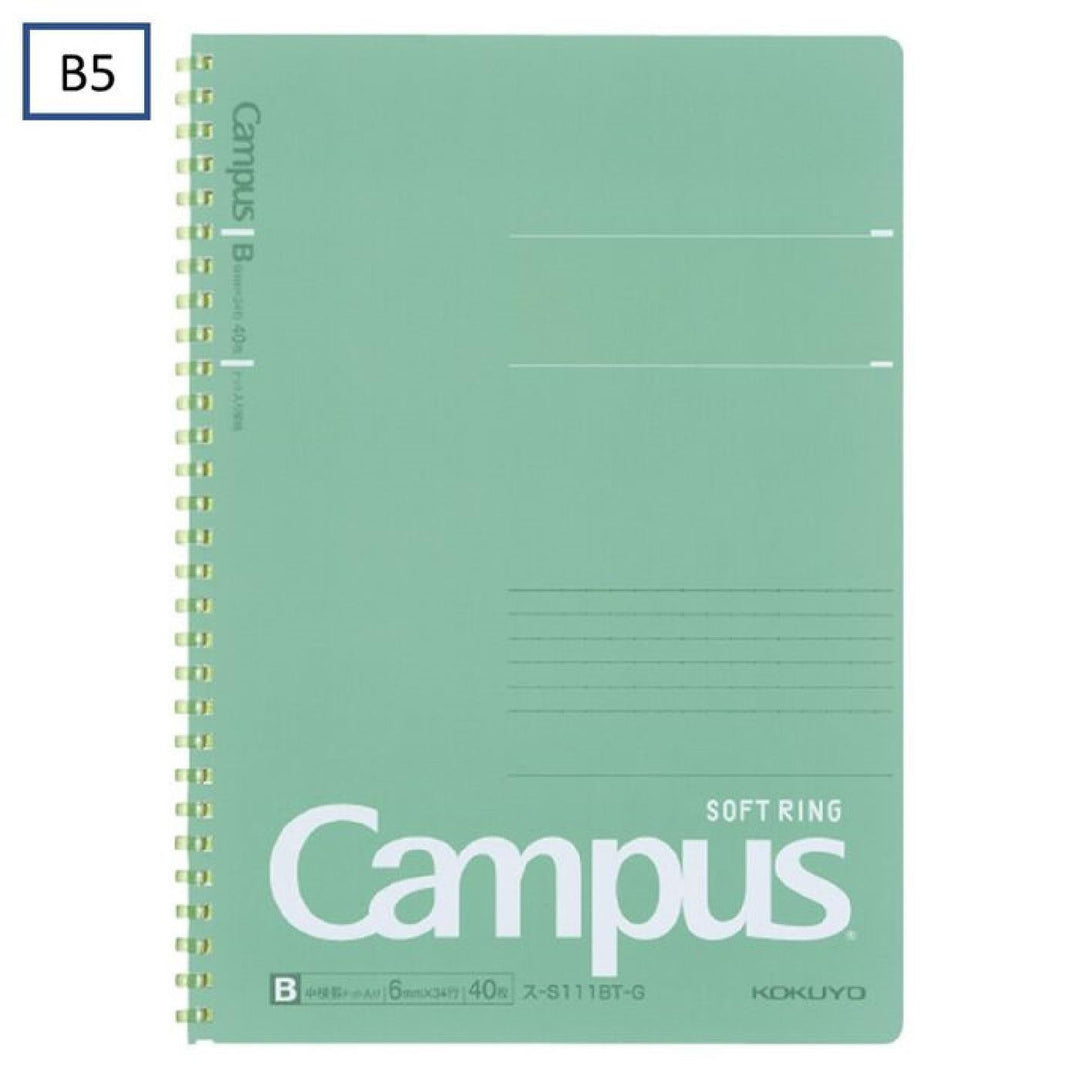 Kokuyo Campus B5 6mm Ruled Soft Ring Notebook 40ct