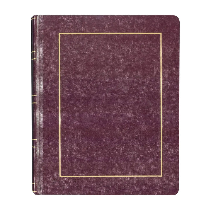 National Brand Burgundy 9.75"x8" Hardbound Law Record 150ct