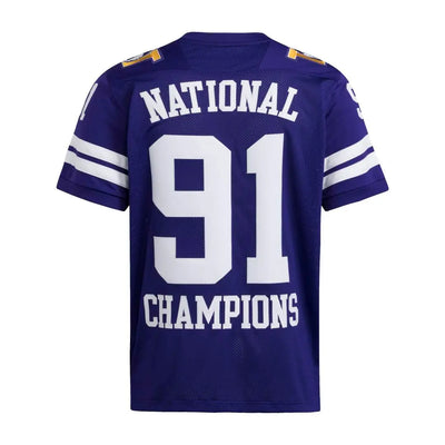 adidas Men's 91 National Champions Icon Football Jersey Back
