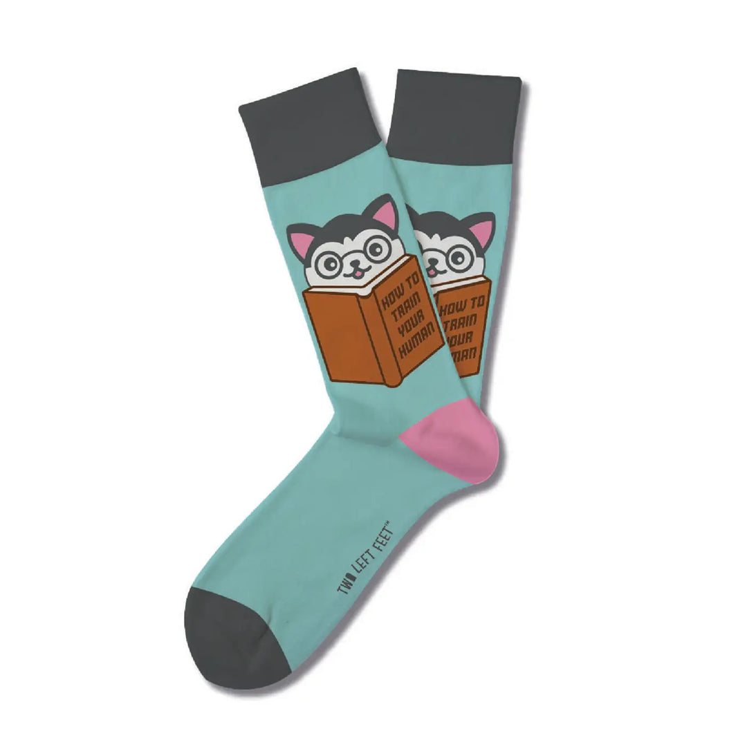 Two Left Feet Train Your Human Socks Big