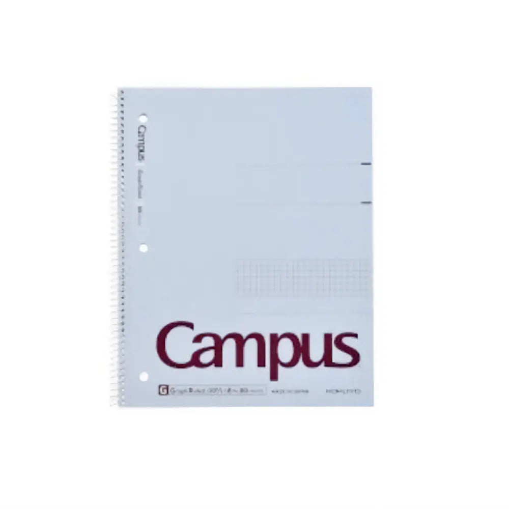 Kokuyo Campus 8" x 10.5" Grid Spiral Notebook 80ct#color_blue