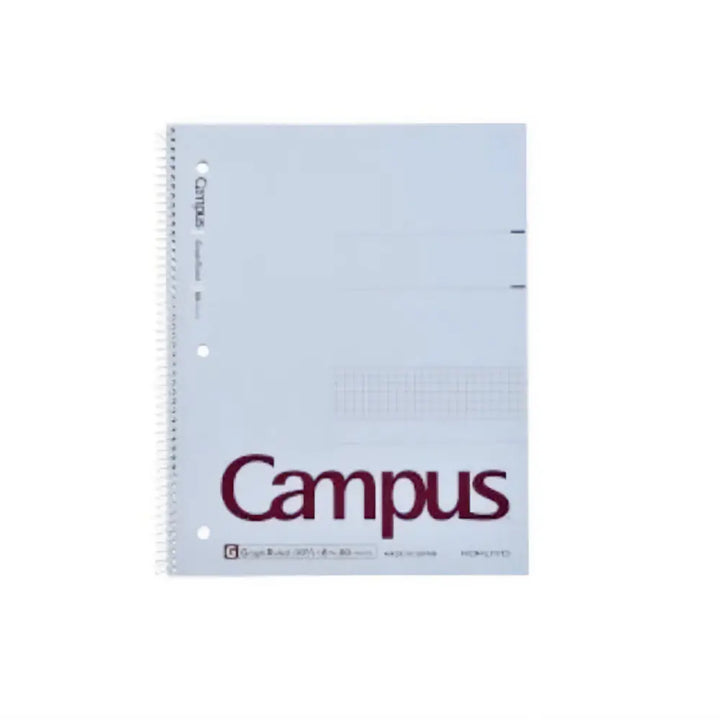 Kokuyo Campus 8" x 10.5" Grid Spiral Notebook 80ct#color_blue