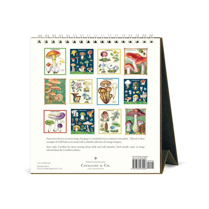 Cavallini Foraging 2026 Desk Calendar