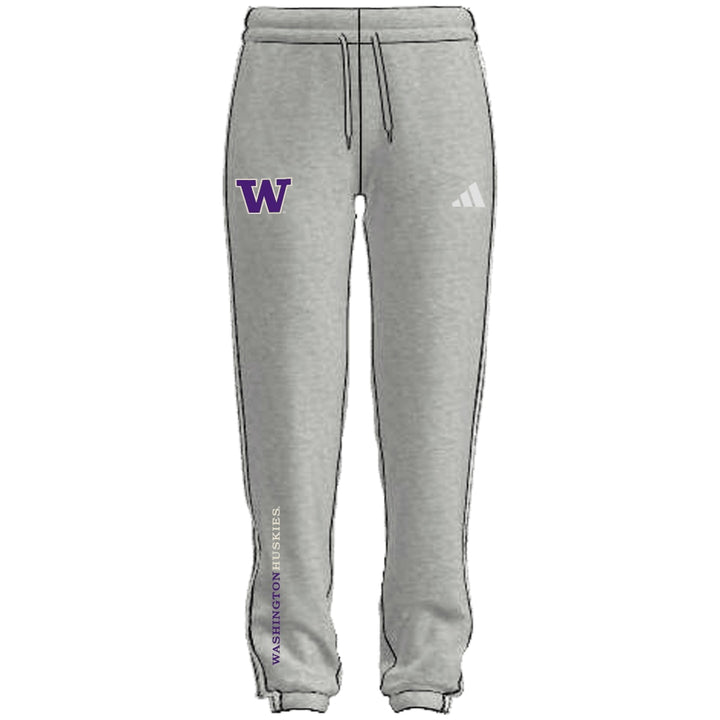 adidas Women's SS25 Washington Huskies 3 Stripe Banded Sweatpants