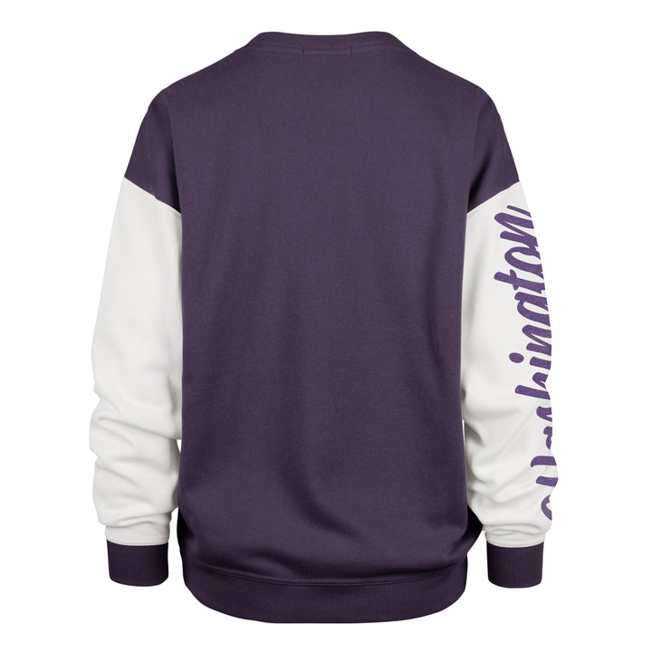 47 Brand Women's Vault Dog Washington Sleeve Colorblock Andie Crewneck