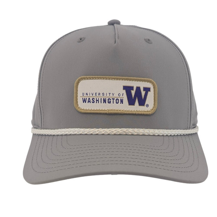 Richardson Light Gray UW Rectangle Patch 5p Rope Hat