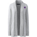 Lands' End Women's UW Alumni Cotton Modal Shawl Collar Cardigan Sweater thumbnail