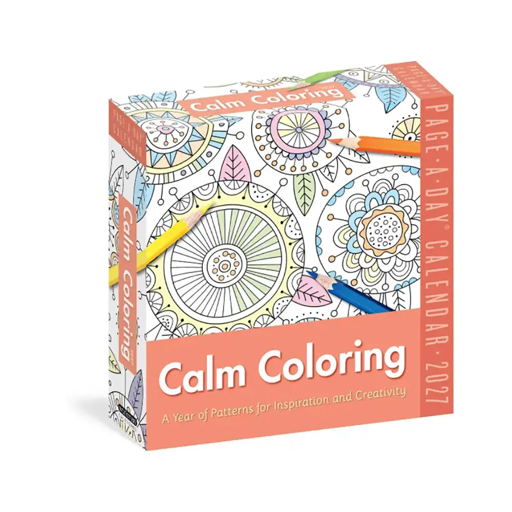 Calm Coloring Page-A-Day 2027 Calendar