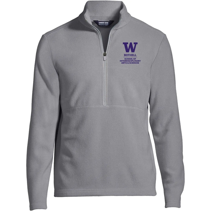 Lands' End Men's UW Bothell Interdisciplinary Arts & Sciences Thermacheck Fleece Quarter Zip
