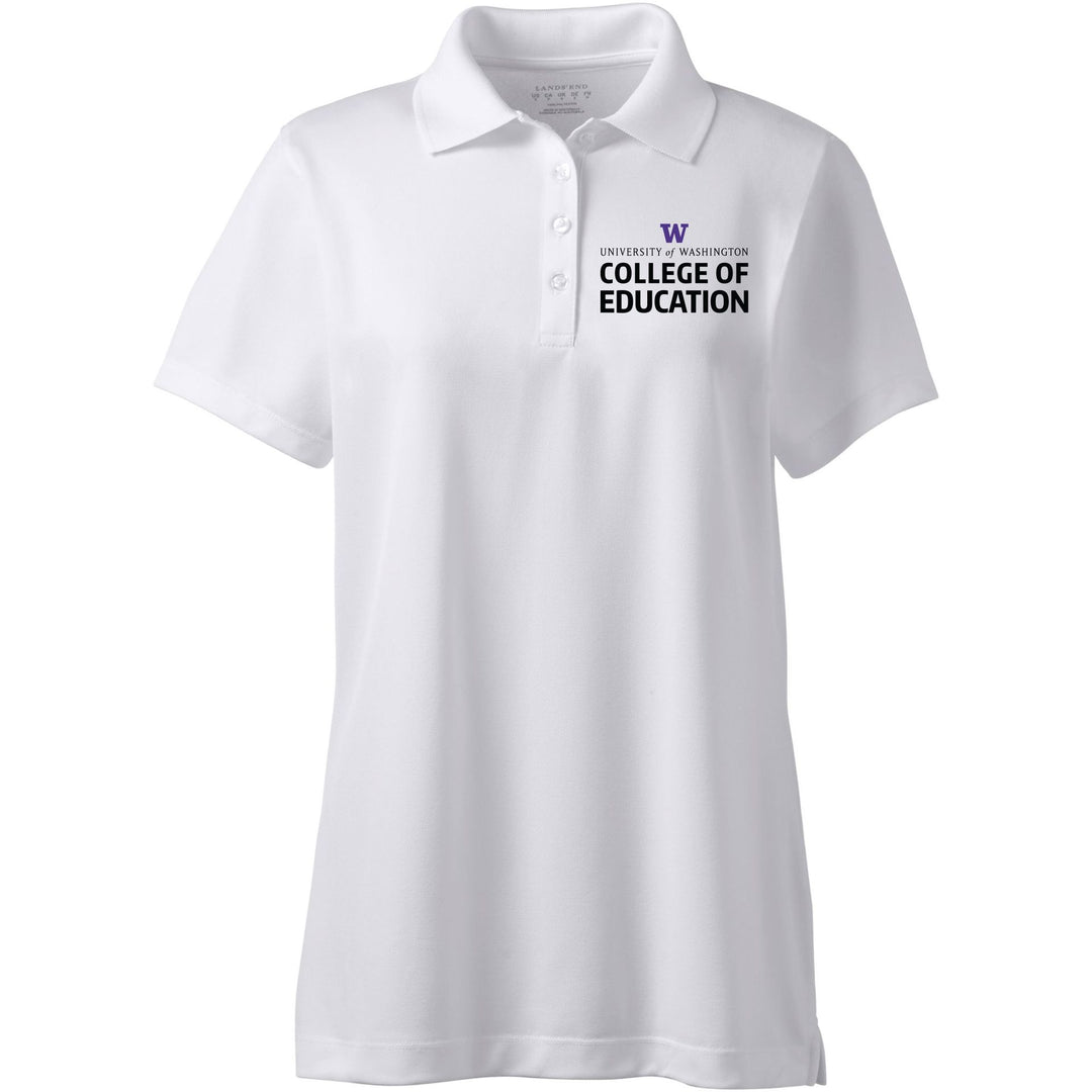 Lands' End Women's UW College of Education Flex Pique Polo