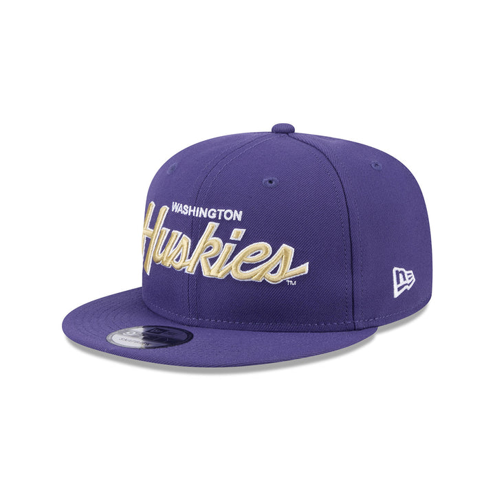 New Era Purple 9Fifty EG Washington Huskies Script Side W Snapback Hat