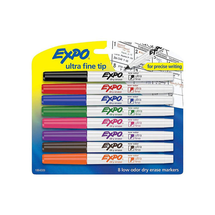 Expo Low Odor Dry Erase Markers Fine Point 8 Count