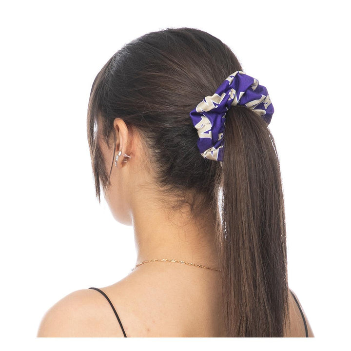 Zoozatz Purple Allover W Hair Scrunchie