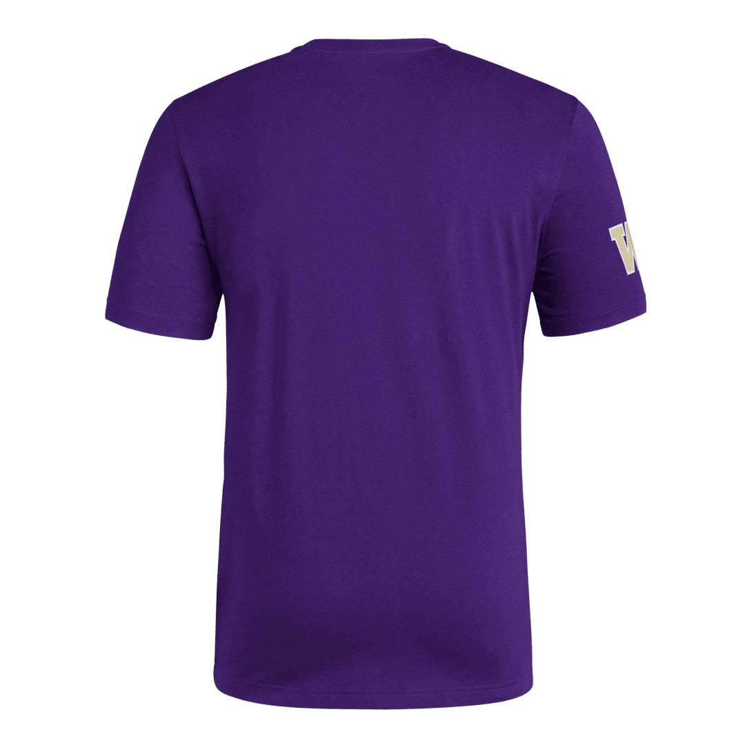 adidas Men's SS25 Script Huskies Fresh Tee