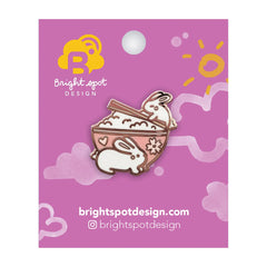 Photo of Brightspot Design Bunny Rice Pin.