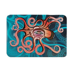 Native Northwest Octopus Embossed Metal Magnet