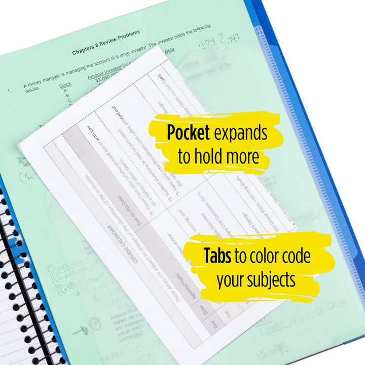 Five Star Advance Assorted 1 Subject College Spiral Notebook
