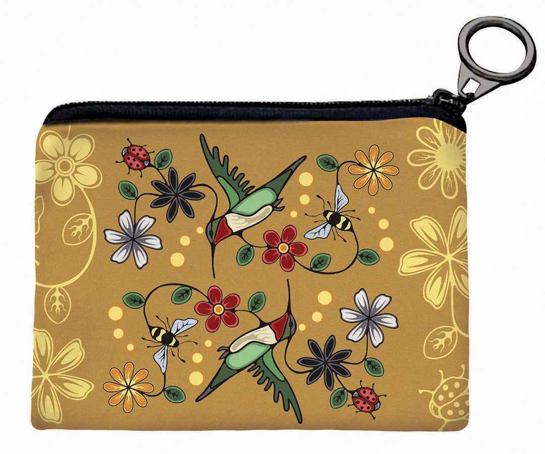 Native Northwest Hummingbird (Nenookaasi) by S.A. Coin Purse
