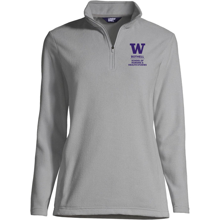 Lands' End Women's UW Bothell Nursing & Health Studies Thermacheck Fleece Quarter Zip