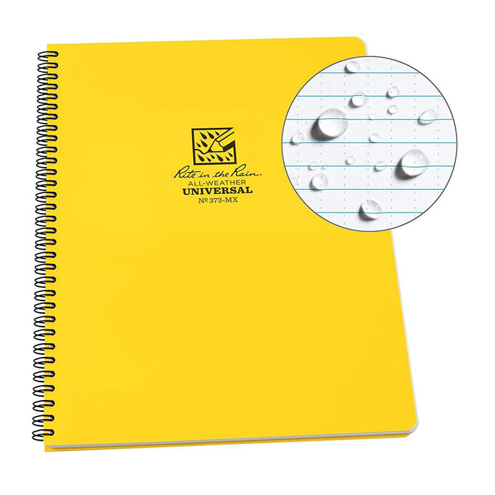 Rite in the Rain Yellow 8.5"x11" Universal Notebook 42ct