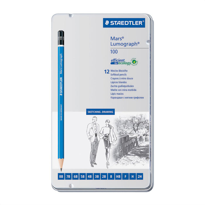 Staedtler Lumograph Graphite Pencil Set 12 piece