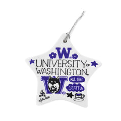 Neil Julia Gash U of W Ceramic Star Ornament