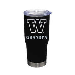 Photo of DROP SHIP Nordic Black W Grandpa Vacuum Insulated Stainless Steel Tumbler 22oz.