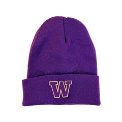 Dubs Collection Legacy Purple Unisex Dubs Paw W Logo Cuff Beanie