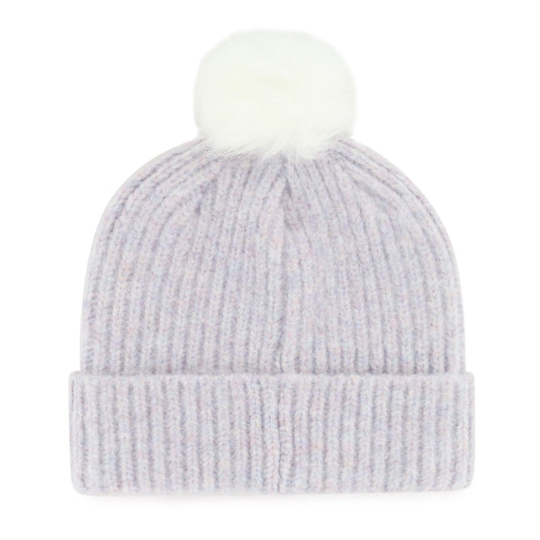 47 Brand Women's Lavender Mellow Cuff Pom Beanie