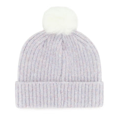 47 Brand Women's Lavender Mellow Cuff Pom Beanie Back Hover