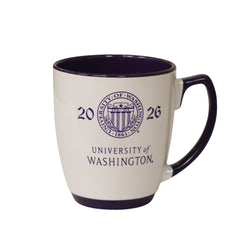 RFSJ White Purple Class of 2026 Seal U of WA Anthony Mug 14oz