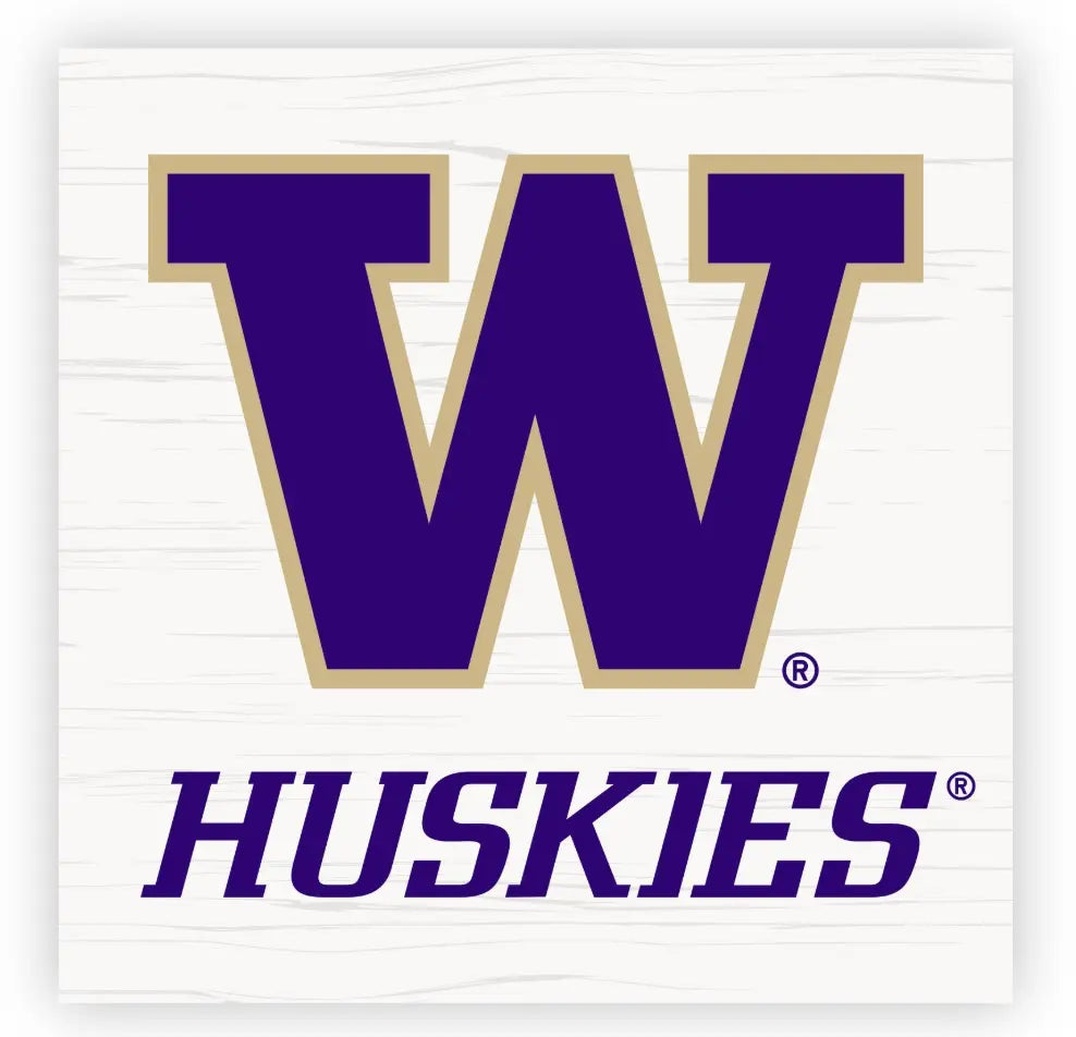Neil White W Huskies Recycled Wood Magnet