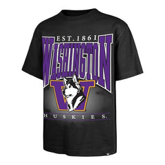 Photo of 47 Brand Men's Washington Huskies Retro Dawg Foundation Heavy Tee.