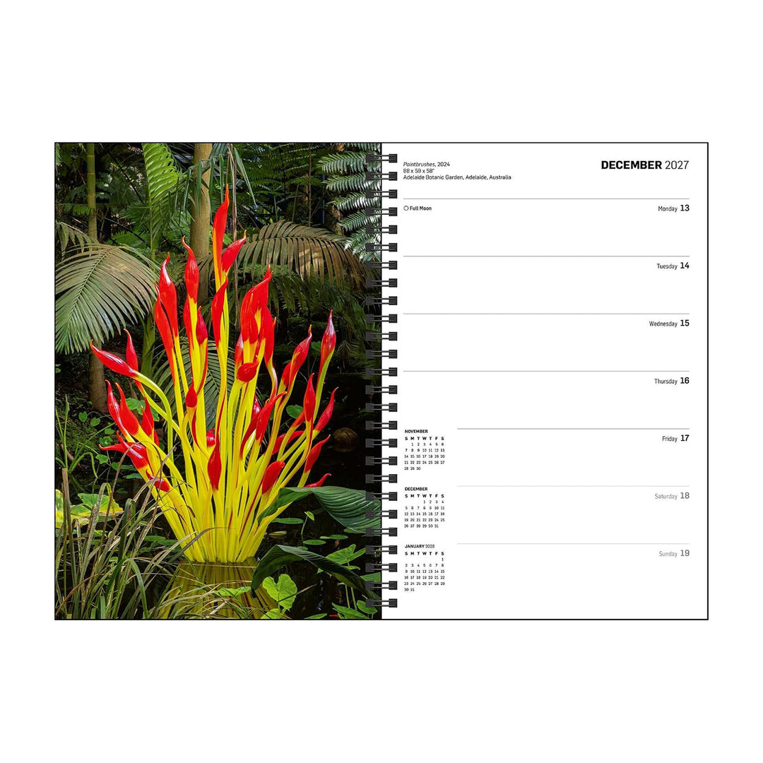 Chihuly 12-Month 2027 Weekly/Monthly Planner Calendar