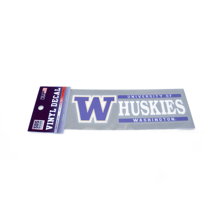 SDS W U of W Huskies Vinyl Decal 6" x 2"