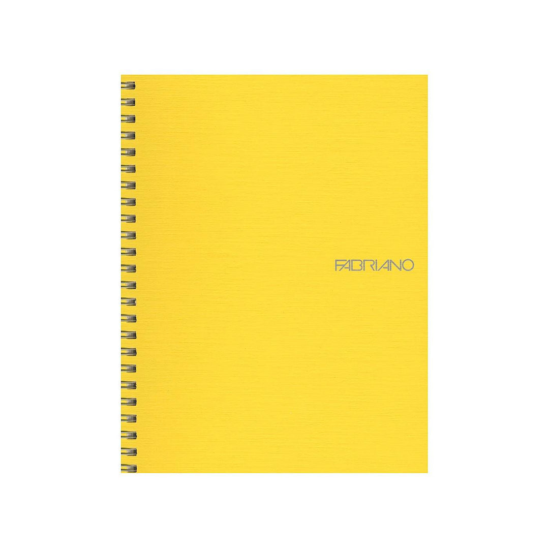 Fabriano EcoQua Wire Bound Blank 8"x11" Notebook 70ct