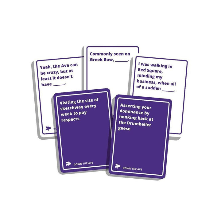 Down The Ave Card Game