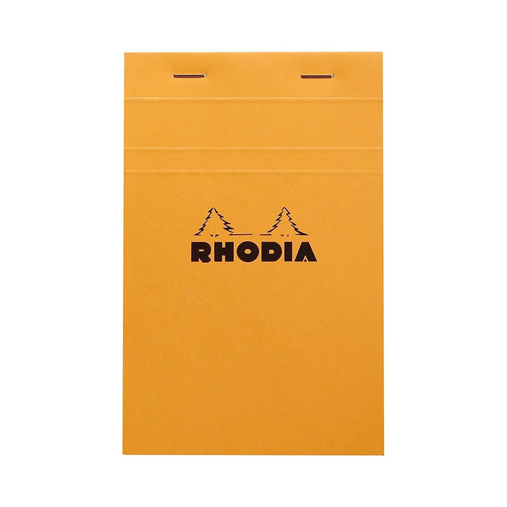 Rhodia Orange 4-3/8"x6-3/8" 5x5 Quad Graph Top Stapled 80ct