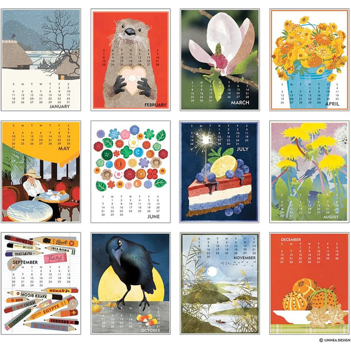 Linnea Design 2026 11" x 14" Poster Calendar
