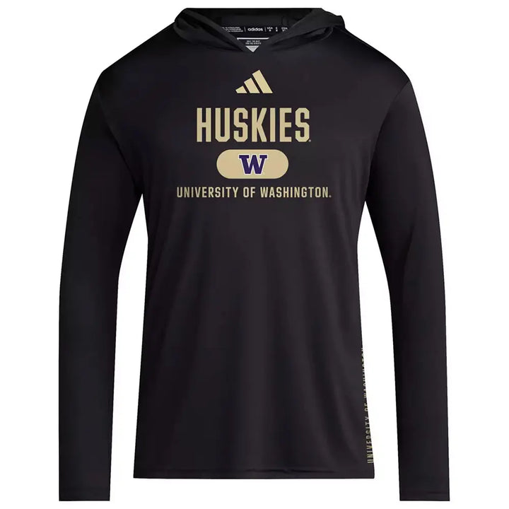 adidas Men's Huskies W D4T Hooded Long Sleeve Tee
