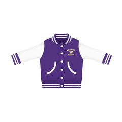 Photo of Creative Knitwear Kids' Purple Washington W Huskies Varsity Jacket.